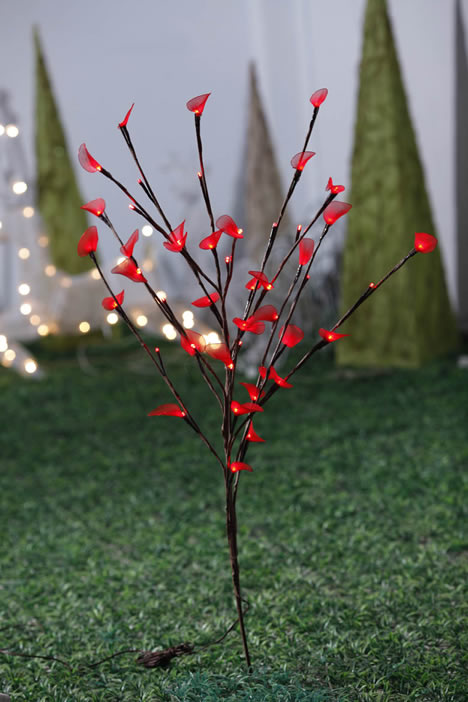 FY-50012 LED buon natale fiore ramo di un albero piccola lampadina delle luci
