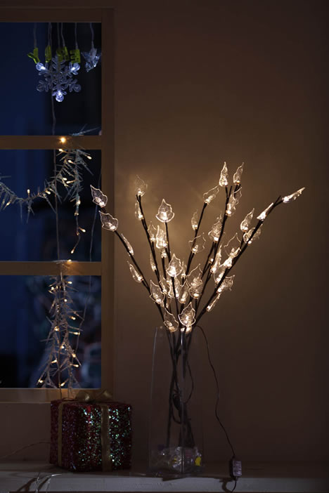 FY-50020 LED a buon mercato di Natale ramo di un albero piccola lampadina delle luci