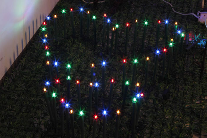 FY-50024 LED a buon mercato di Natale ramo di un albero piccola lampadina delle luci