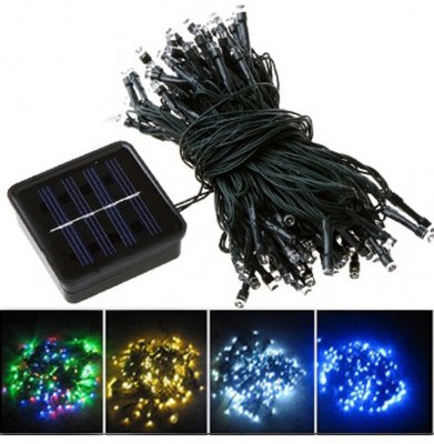  manufactured in China  Solar Powered Green 100 LED Copper Wire String Lights Garden Christmas Outdoor  distributor